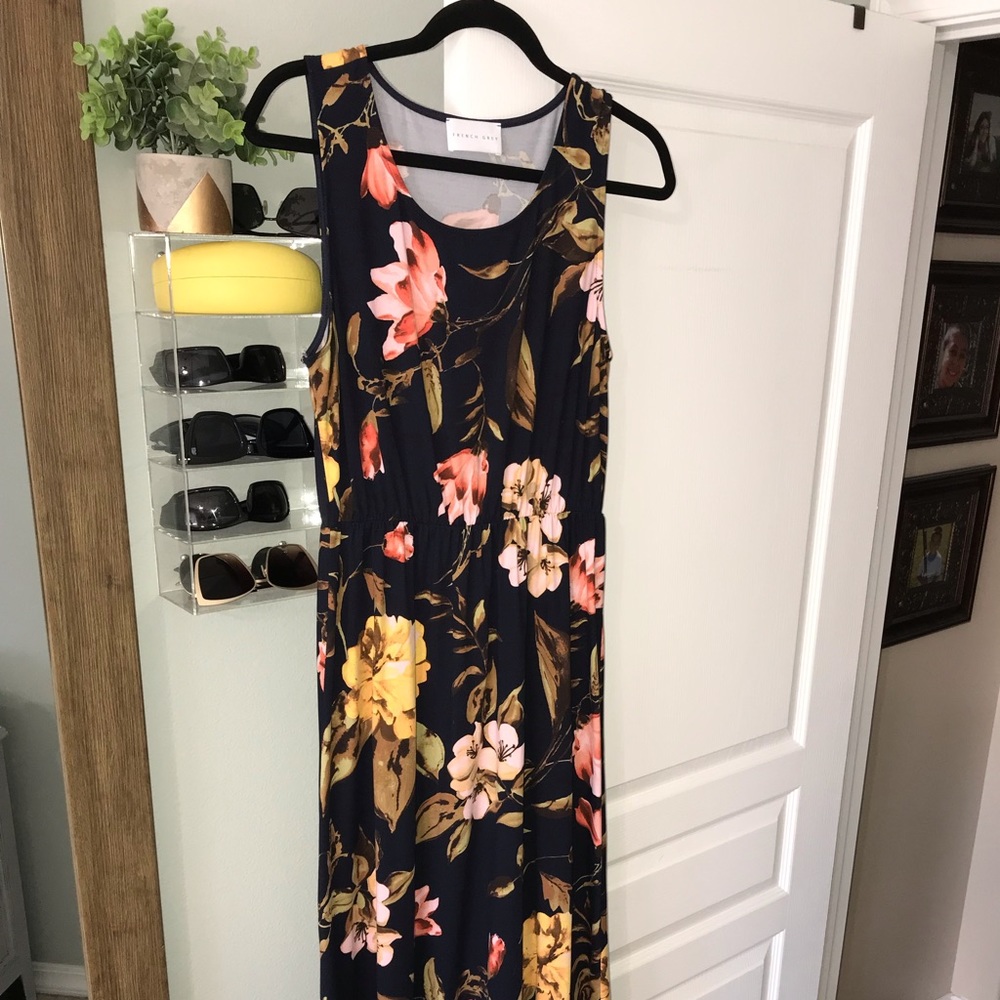 French Grey maxi dress